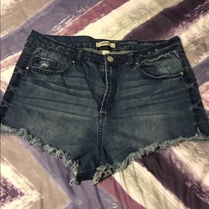 Charlotte Russe Refuge denim cutoff shorts